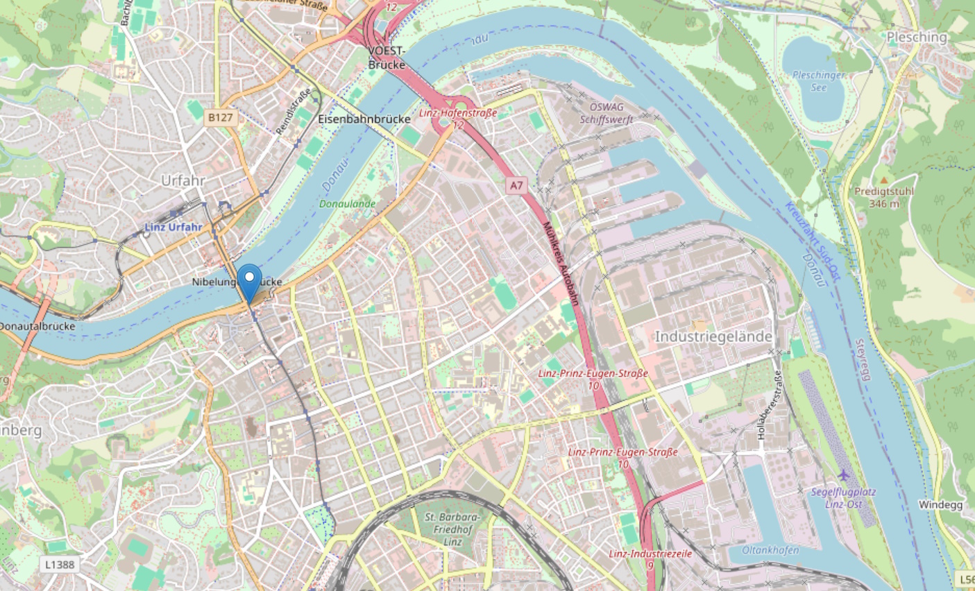 Landkarte Linz